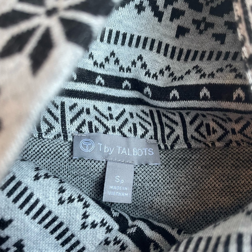 Talbots Split Neck Pullover- Winter Wonderland Fa… - image 7